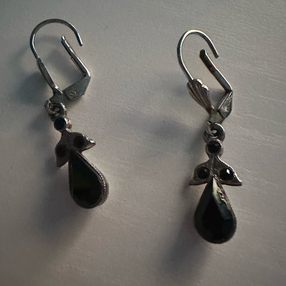 Black and Silver Earrings - Picture 10 of 10